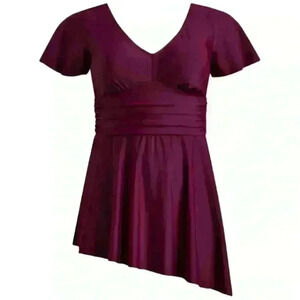 TORRID SWIM Wire-Free‎ Side Tie Swim Dress No Bottom - Short Length Size 0 NWT